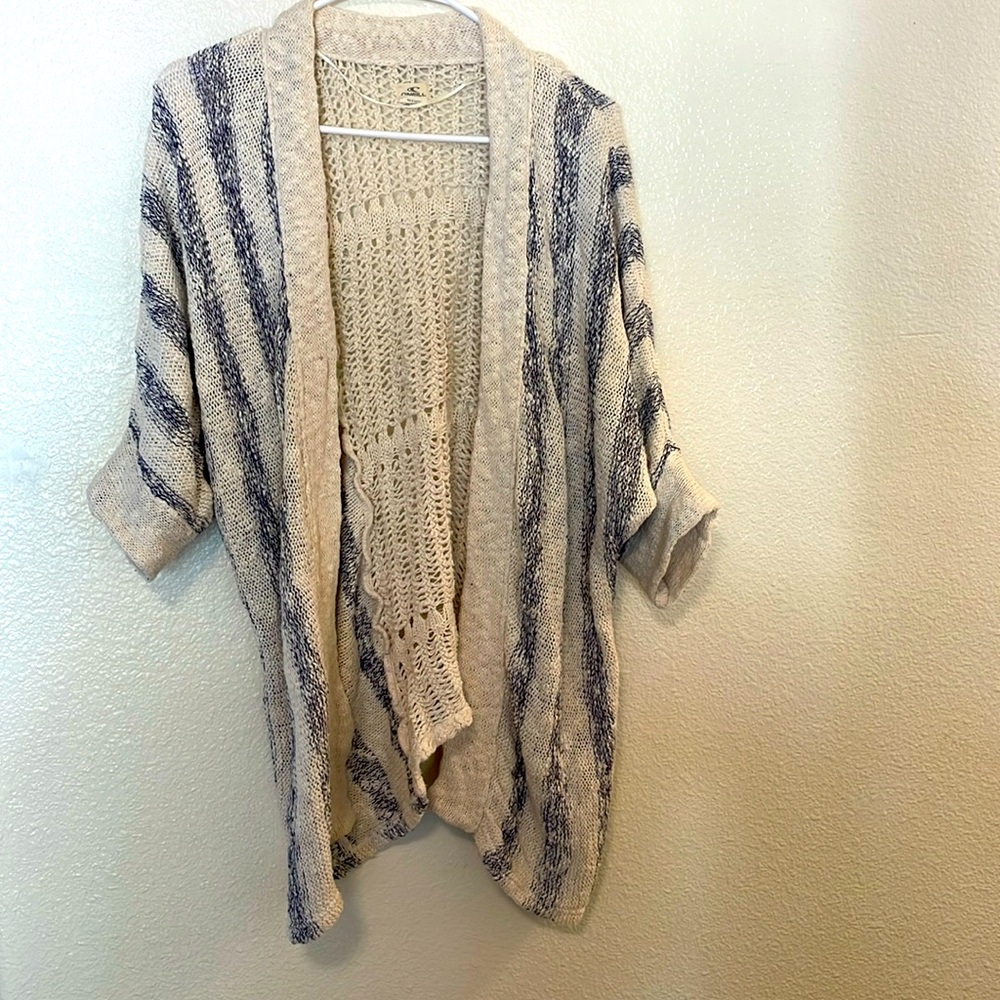 O’Neill cardigan.